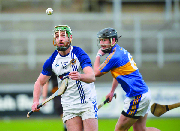St Gall’s ace Tómas Ó Ciaráin, pictured in action against Keady in the Ulster final, is a doubt along with Sean Burke for Sunday’s All-Ireland IHC semi-final clash with Oranmore-Maree in Parnell Park 
