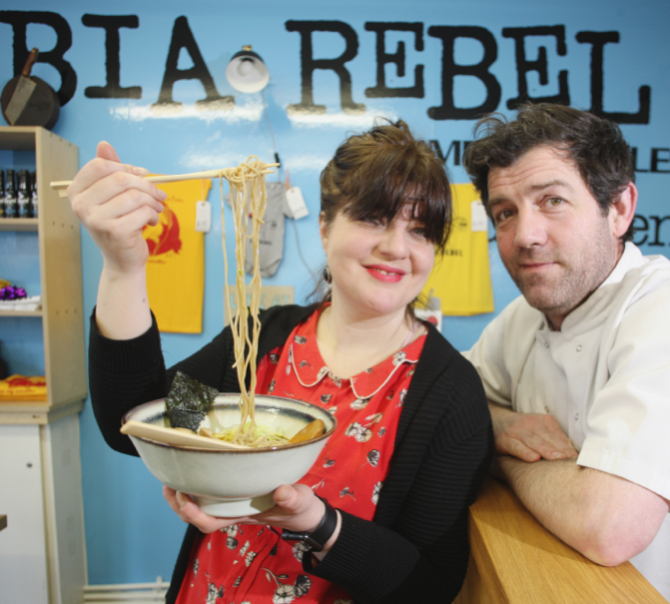 TEAMWORK: Jenny Holland and Brian Donnelly