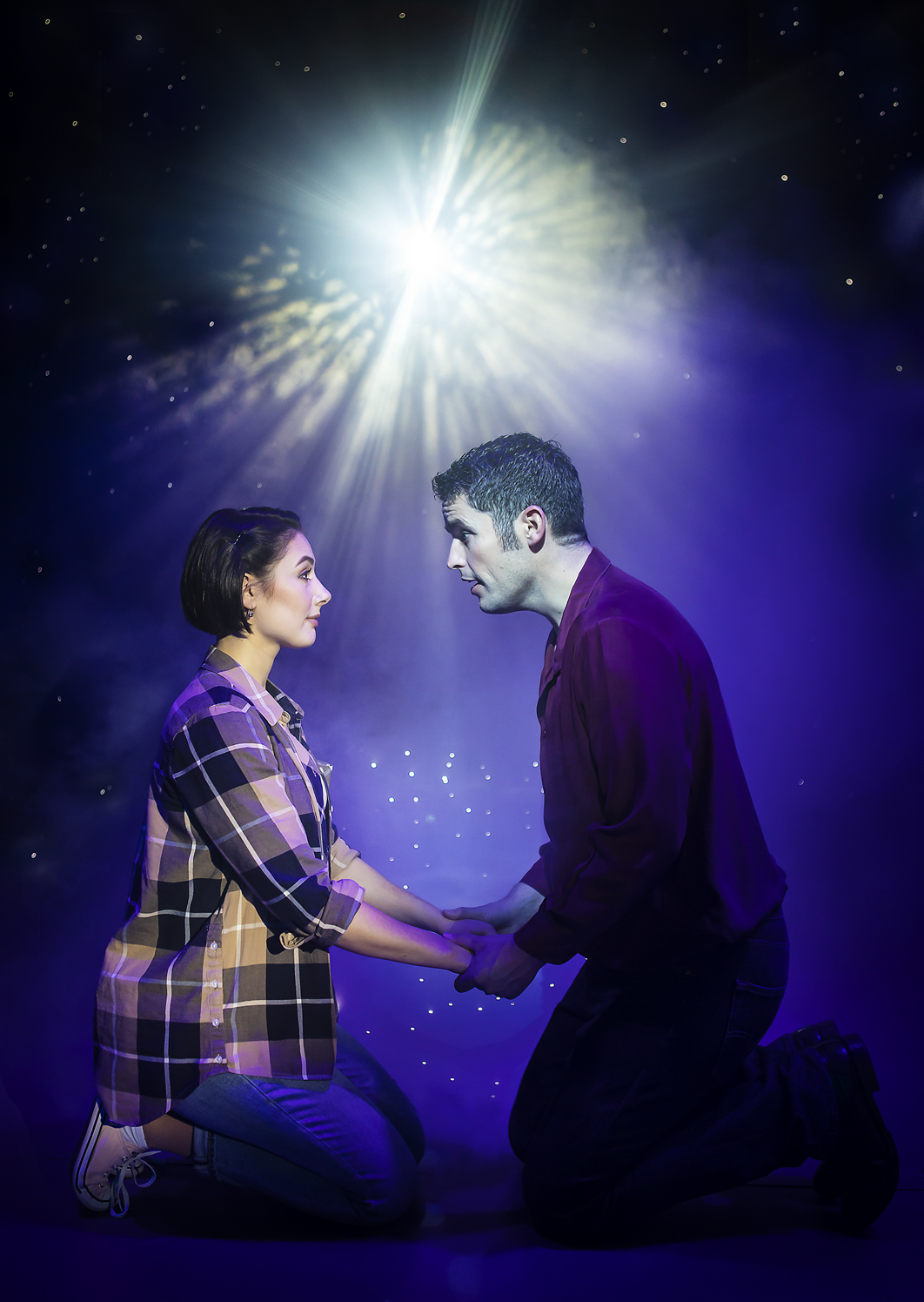 Rebekah Lowings and Niall Sheehy star as Molly and Sam in Ghost The Musical
