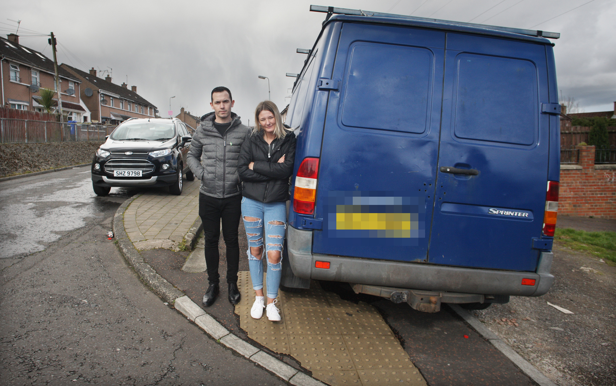 Parking: Michael Donnelly with Shannon Devine on Norglen Parade