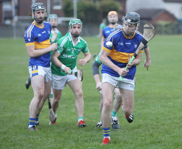 Aodhan O\'Brien gets a shot away during Friday’s game