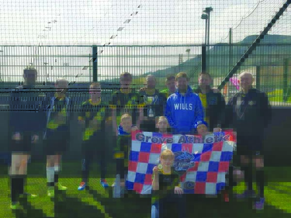 Grove Athletic DFC pictured after winning the IFA Disability Premiership for the second successive season
