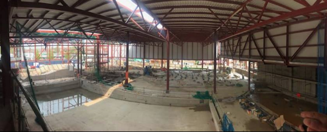 PROGRESS: Inside the new Andersonstown Leisure Centre