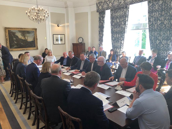 Church leaders held all-party talks at Stormont on Tuesday