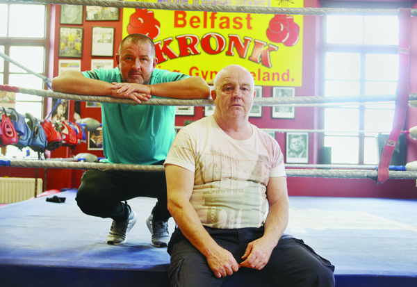 COACHING: Paddy Saunders and Tony Dunlop in the Kronk Boxing Gym, which is continuing to do great work with young fighters