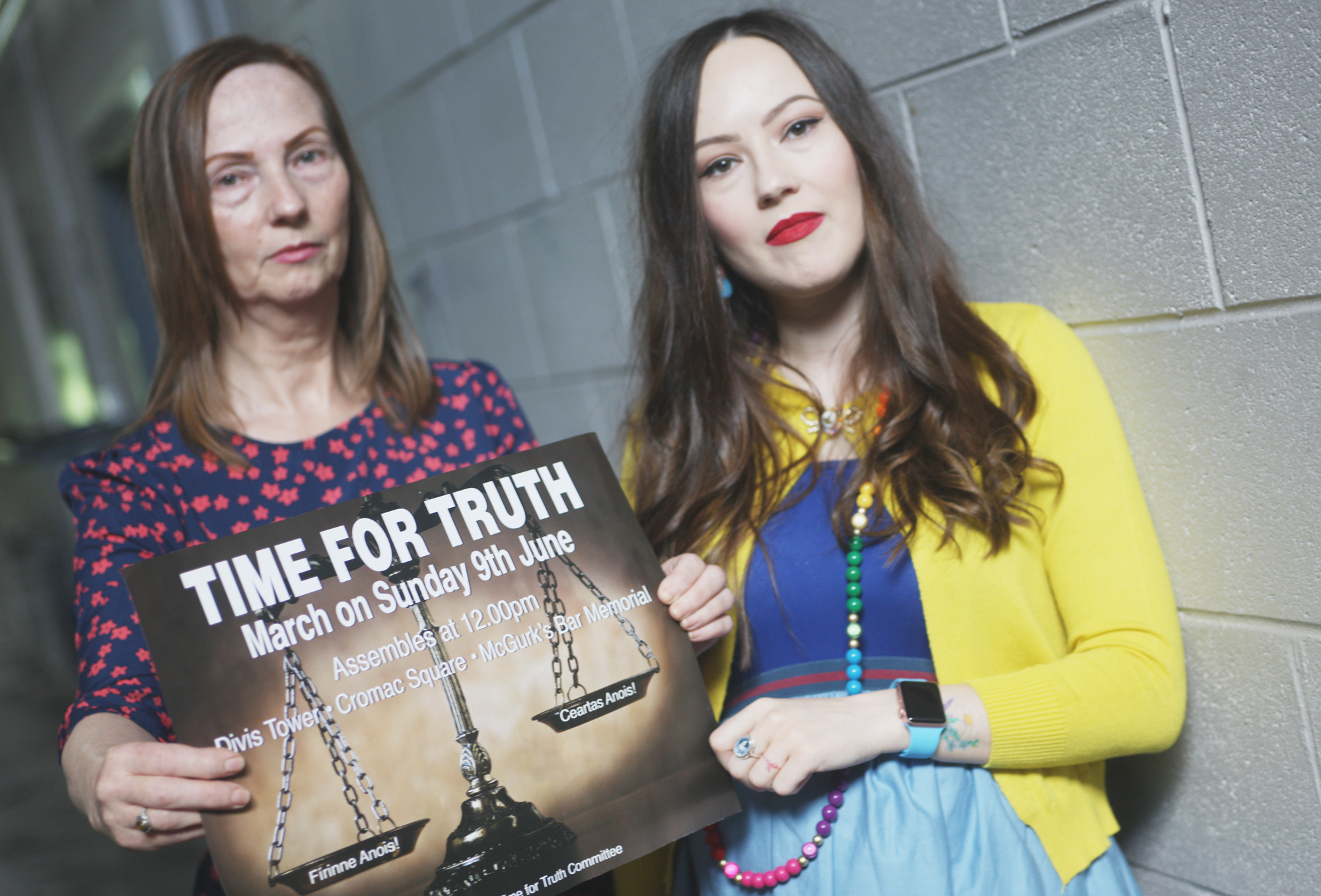 CALL: Mary-Kate Quinn, right, and Carmel Quinn are asking people to join the Time For Truth March