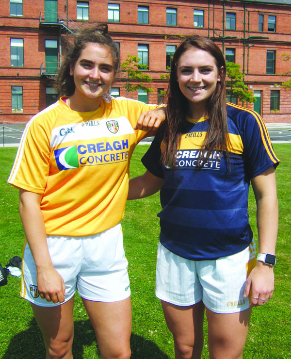 Michelle (left) and Emma Magee are hoping to reach Croke Park with Antrim by beating Louth in Clones 