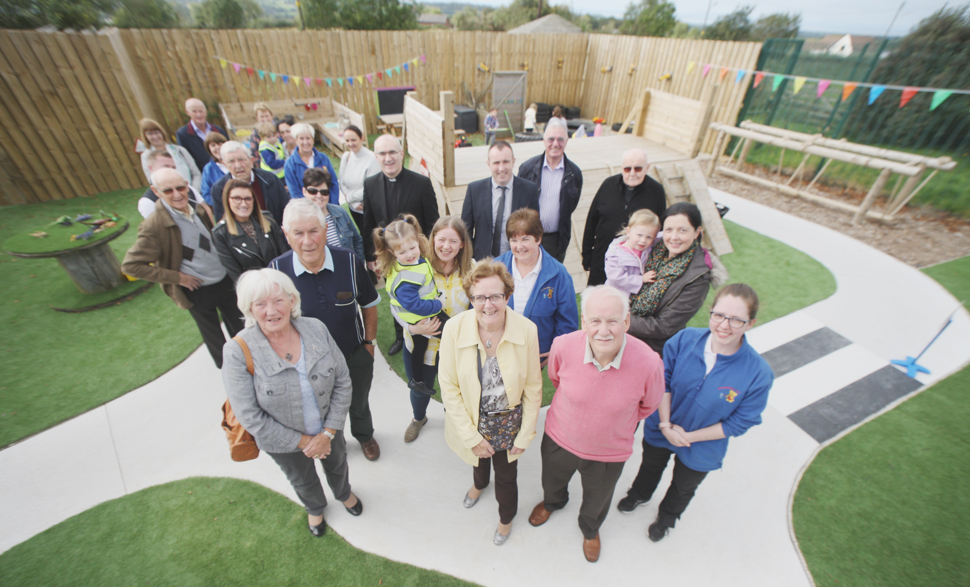 NEW CHAPTER: The opening of the new play area at Ballymacward Pre-School\n
