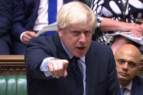 Prime Minister Boris Johnson in the Commons last night