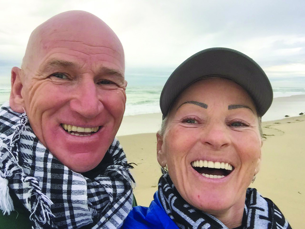 ON THE WAVES: Leonard and Mary are prepared for their voyage
