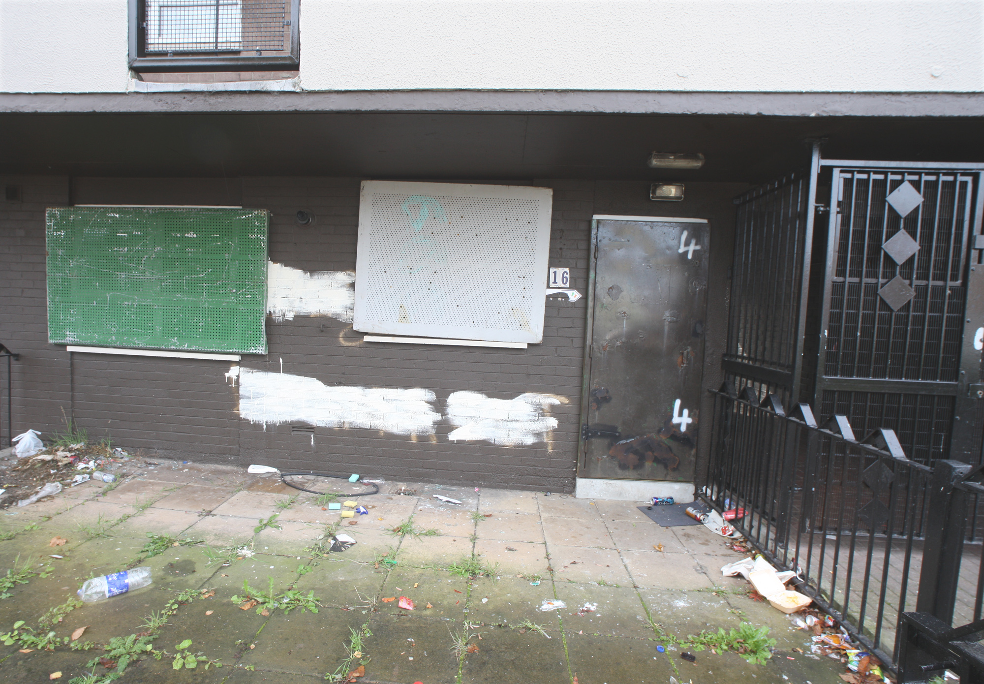 ANTI-SOCIAL BEHAVIOUR: The home where the attack took place on the New Lodge Road