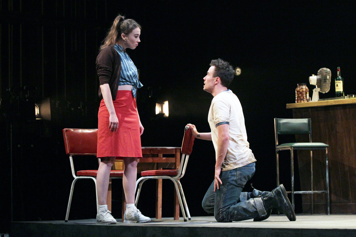 SEDUCTION: Eloise Stevenson and Michael Shea as Pegeen Mike and Christy Mahon