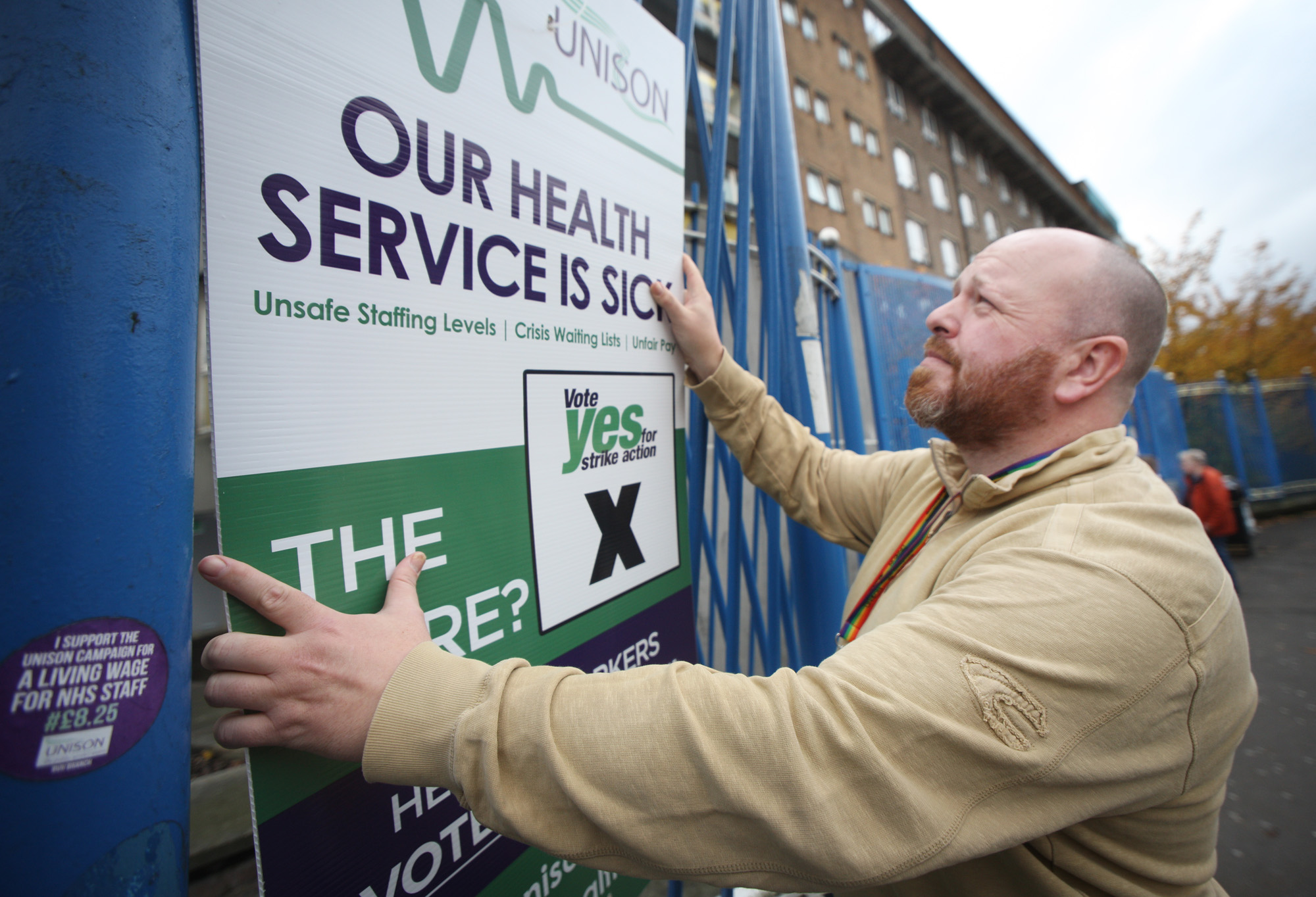 Conor McCarthy of Unison at the RVH