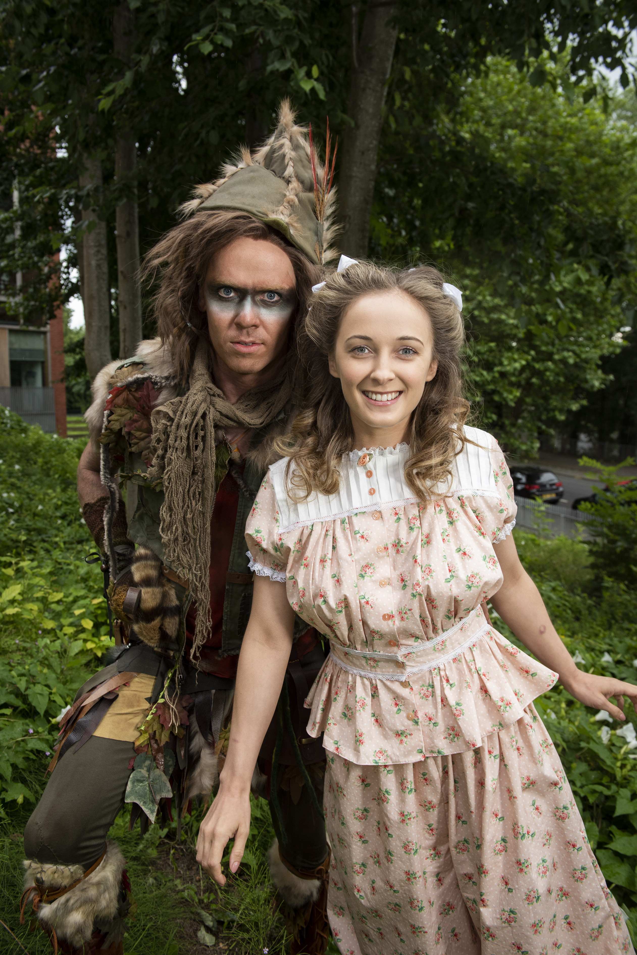 OLLOWING THE LEADER: Michael Mahony as Peter Pan and Rhiannon Chesterman as Wendy