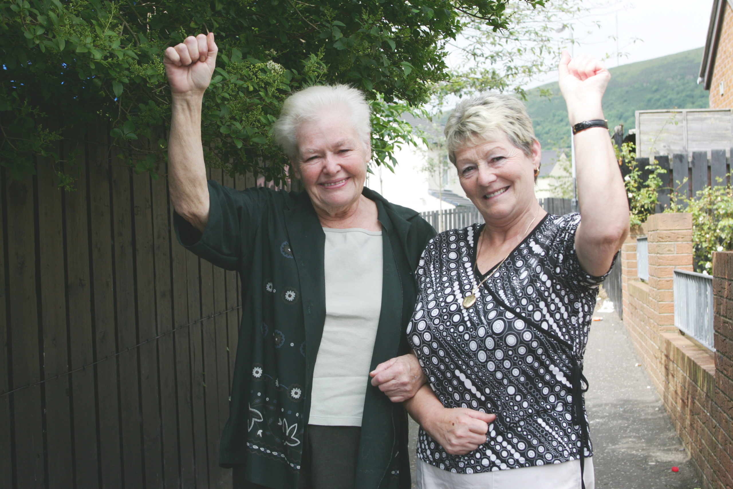 COMRADES: Friends Lily Fitzsimons (right) and  the late Marie Moore drew inspiration from each other