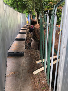 INVESTIGATION: The security fence at the Chinese Consulate