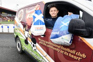 HOME ADVANTAGE: Stenhousemuir players brought food directly to people’s houses