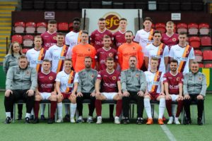 ON THE BALL: Stenhousemuir FC players and coaching staff