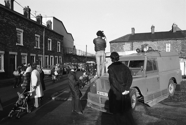 JUSTICE DENIED AGAIN: Stormont House Agreement pledges on legacy and independent investigations binned. Our photo shows funeral of Thomas McNulty, murdered by Loyalists. in Short Strand in November 1981. Picture by Basil McLaughlin 