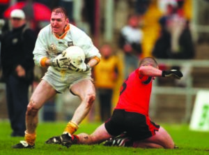 Sean McGreevy saves from Gregory McCartan