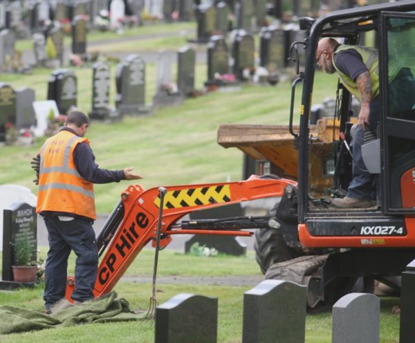 NO MORE BURIALS: All the plots at Carnmoney are now full
