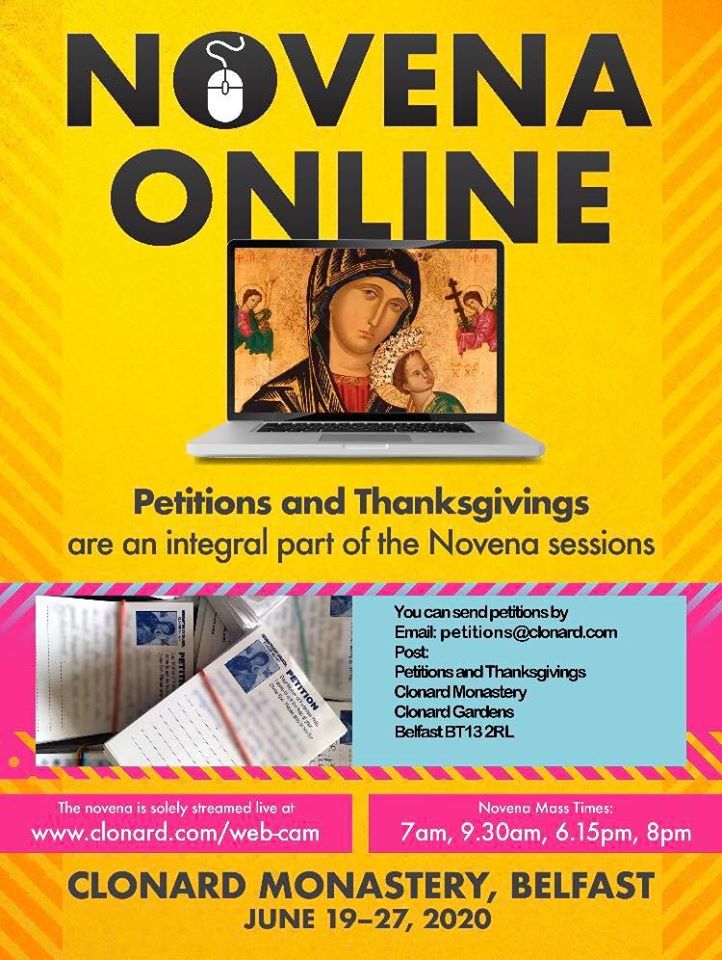 clonard novena will be just a click away for the virtual faithful