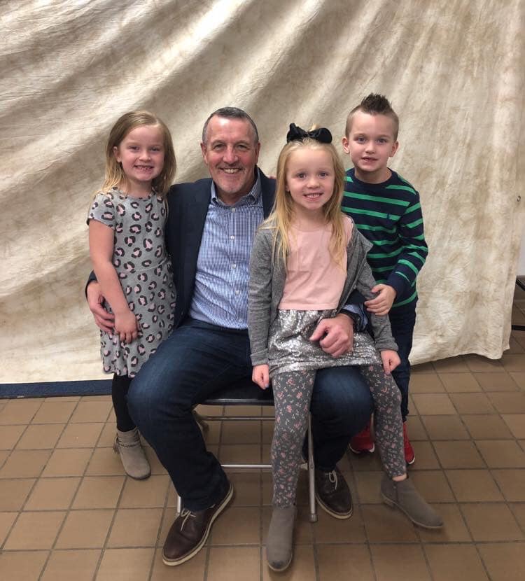 APPEAL DENIED: Malachy McAllister pictured in US with his grandchildren