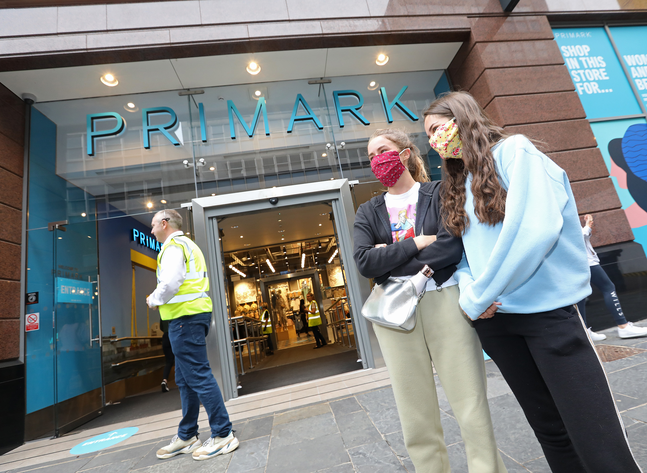 BACK ON TOP: Primark welcomed back customers today after three-month closure