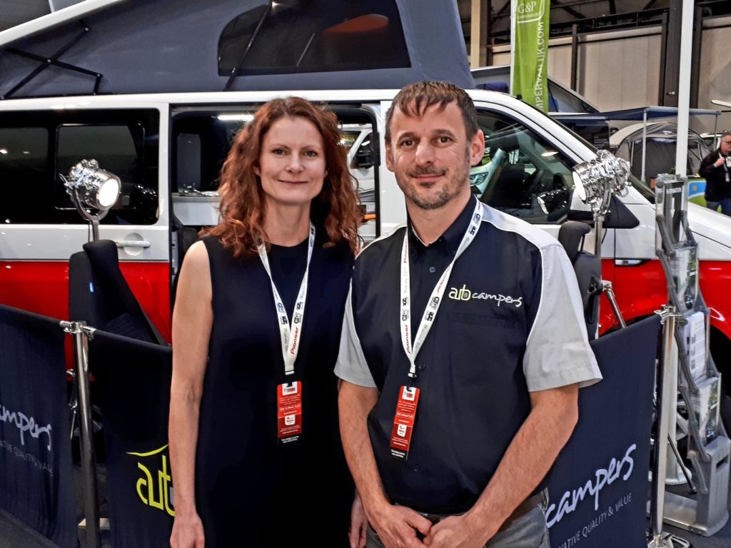 TEAMING UP: Highland Auto Campers owner Mark Jarratt with girlfriend Alicia.